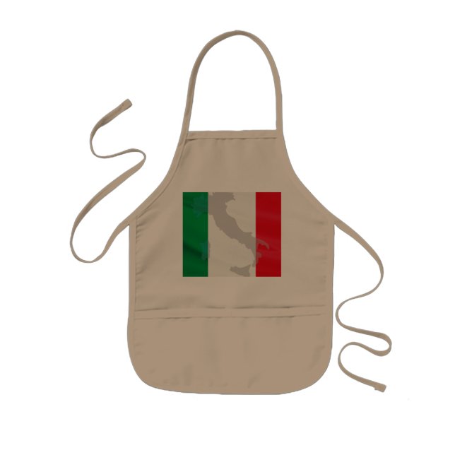 Delantal Infantil bandera italiana e Italia (Frente)