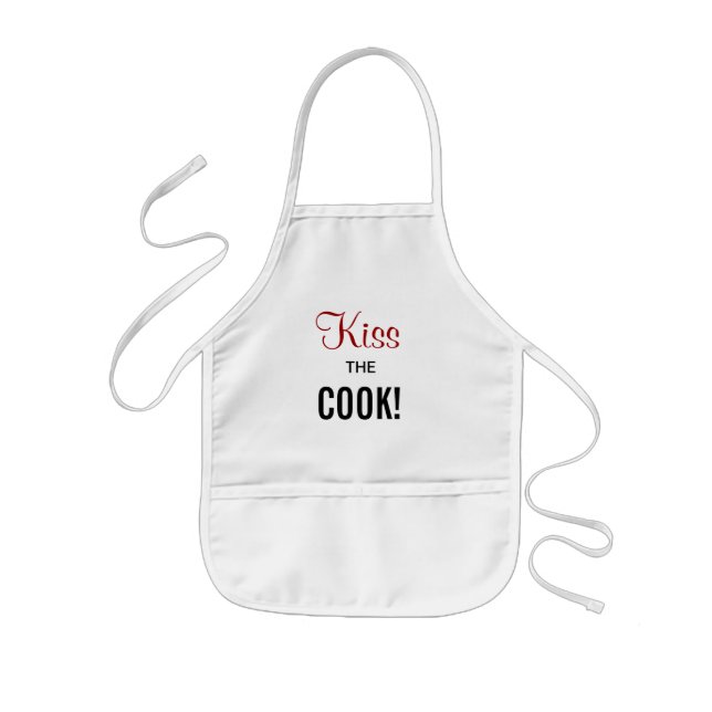 Delantal Infantil ¡Besa al Cocinero! (Frente)