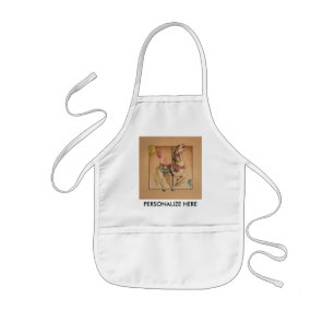 Delantal Infantil Bibs Bebé - Carrusel de caballos feliz