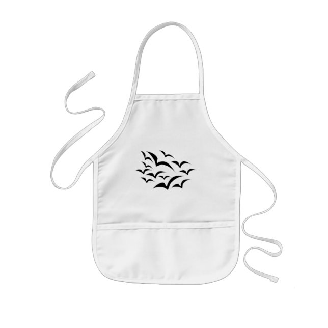 Delantal Infantil Black Bat Cloud Kids Cocinando Apron (Frente)