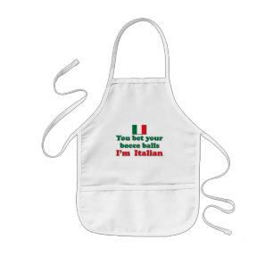 Delantal Infantil Bolas de Bocce del italiano