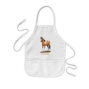 Delantal Infantil Buckskin Pinto Dun Paint Horse Stailling
