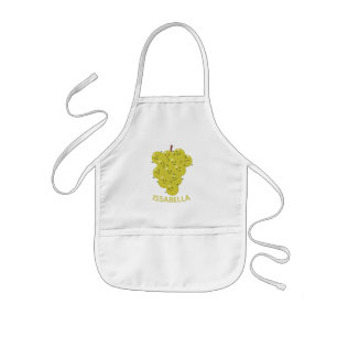 Delantal Infantil Buen ilustracion de uvas personalizados