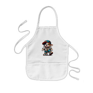 Delantal Infantil Bulldog de Estilo Callejero 
