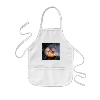 Delantal Infantil Cabeza de calabaza de Halloween de Jack-o-Lantern