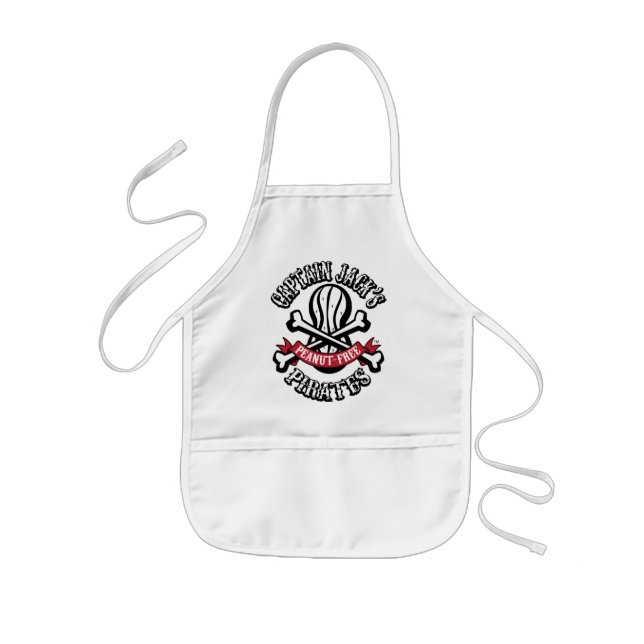 Delantal Infantil Cacahuete-Libre Pirates Apron (niños) de capitán (Frente)