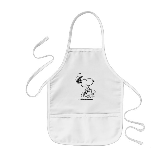 Delantal Infantil Cacahuetes | Baile Snoopy Happy (Frente)