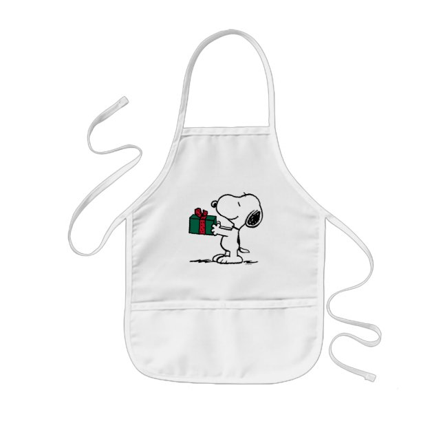 Delantal Infantil Cacahuetes | Entrega de Navidades Snoopy (Frente)