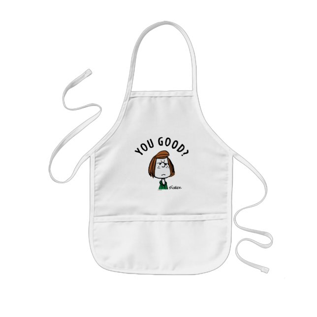 Delantal Infantil Cacahuetes | Patty Peppermint, ¿bien? (Frente)
