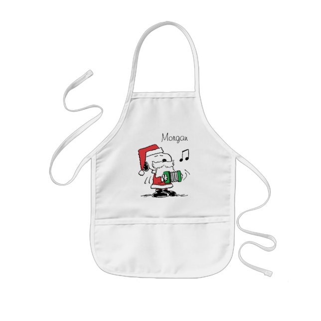 Delantal Infantil Cacahuetes | Snoopy Santa Claus Accord (Frente)