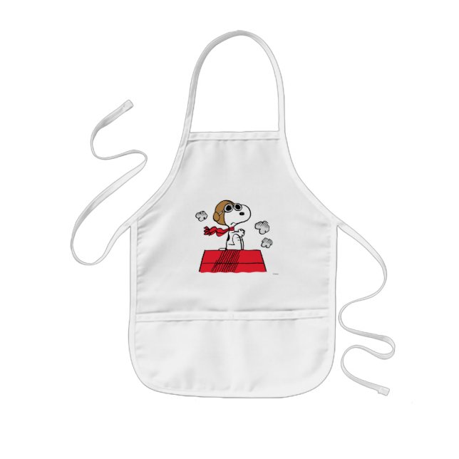 Delantal Infantil Cacahuetes | Snoopy the Flying Ace (Frente)
