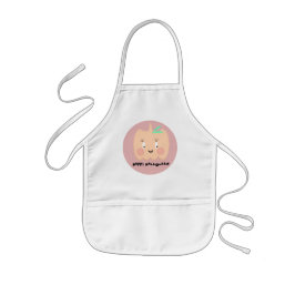 Delantal Infantil Calabaza Linda con Letra que se Sonroja Feliz Hall