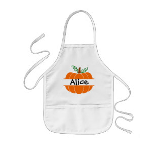 Delantal Infantil Calabaza Monogramada Apron