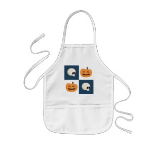 Delantal Infantil Calaveras y calabazas