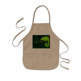 Delantal Infantil Camaleón lindo verde