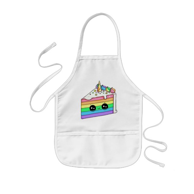 Delantal Infantil Camiseta de pastel de cumpleaños (Frente)