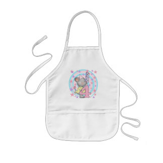 Delantal Infantil Camisetas y regalos de cuarto cumpleaños del ratón