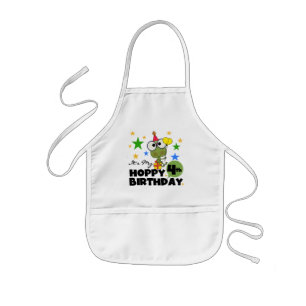 Delantal Infantil Camisetas y regalos de cumpleaños de Hoppy Frog