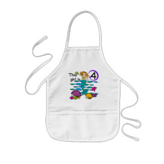 Delantal Infantil Camisetas y regalos de cumpleaños de Sirena