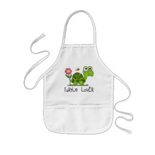 Delantal Infantil Camisetas y regalos del amante de la tortuga