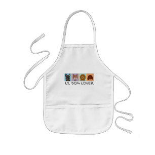 Delantal Infantil Camisetas y regalos del amante del pequeño perro