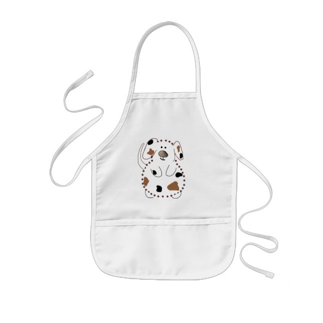 Delantal Infantil Camisetas y regalos del perro del dibujo animado (Frente)