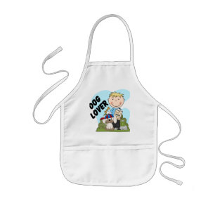 Delantal Infantil Camisetas y regalos rubios del muchacho del amante