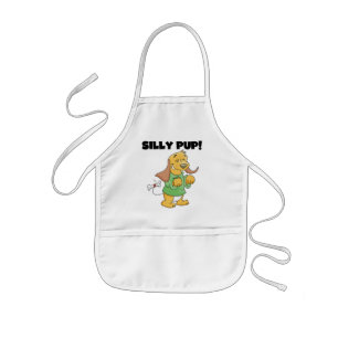 Delantal Infantil Camisetas y regalos tontos del perrito de la