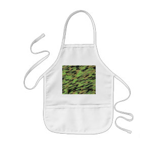 Delantal Infantil Camuflaje verde del ejército texturizado