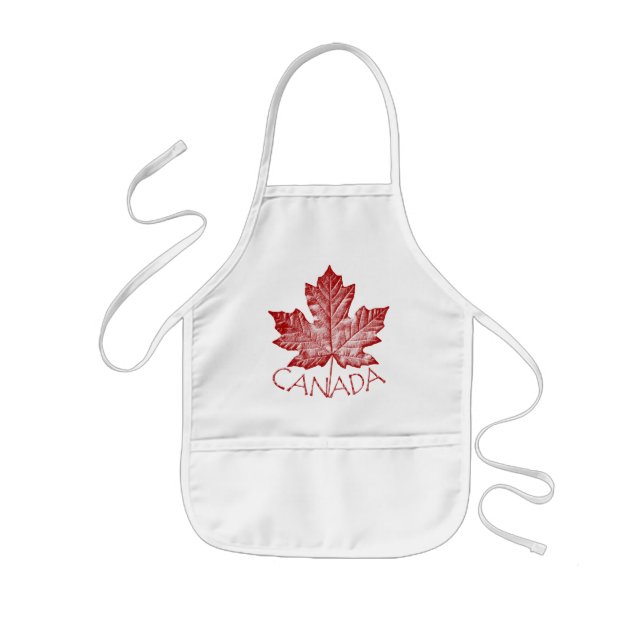 Delantal Infantil Canadá Souvenir Apron Canada Maple Leaf Souvenir (Frente)