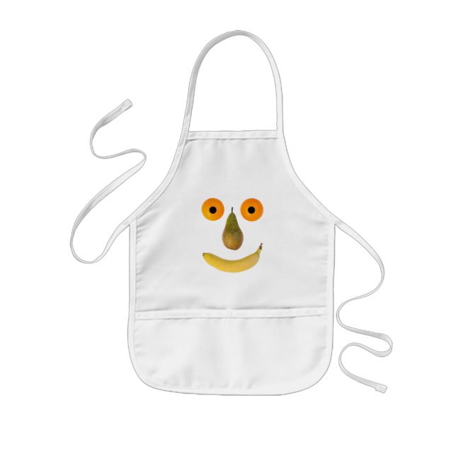 Delantal Infantil Cara de frutas (Frente)
