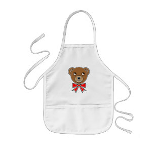 Delantal Infantil Cara de oso divertida