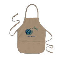 Caracol azul y jardín de la libélula