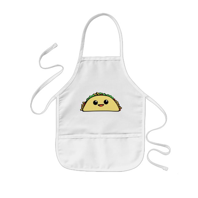 Delantal Infantil carácter lindo del taco (Frente)