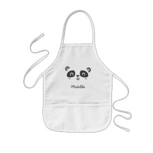 Delantal Infantil Carácter lindo panda niños