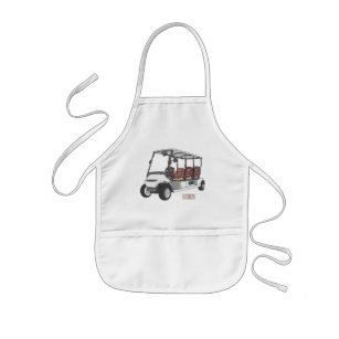 Delantal Infantil Carro de golf / ilustracion personalizado de coche