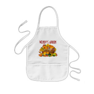 Delantal Infantil Cesta de otoño ~ Kids Apron