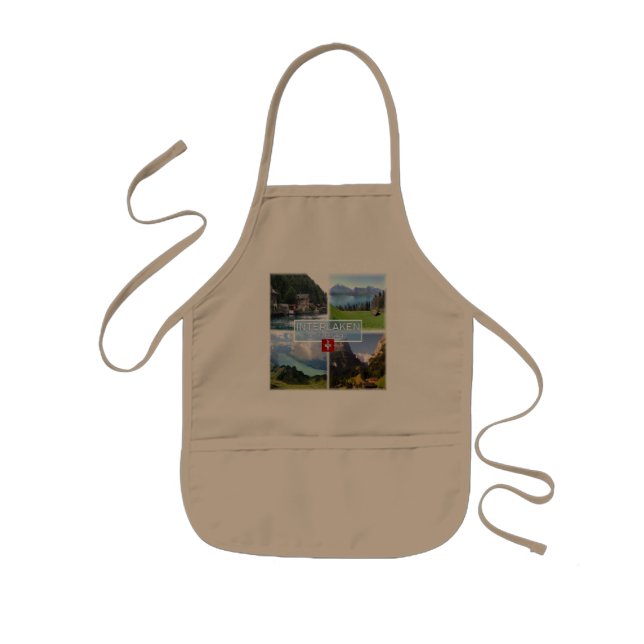 Delantal Infantil CH Suiza - Interlaken - Lake Thun - Thunerse (Frente)