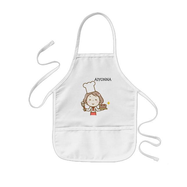Delantal Infantil Chef Chica (Frente)