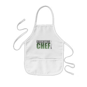 Delantal Infantil Chef ejecutivo verde