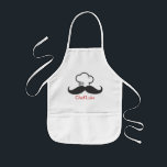 Delantal Infantil Chef Kids Mustache Apron<br><div class="desc">Este divertido conjunto "Mustache Pizza Fiesta" tiene una invitación coincidente,  pegatina,  delantal y etiqueta de la dirección de retorno. Versiones de chicas y niños disponibles. com com com</div>