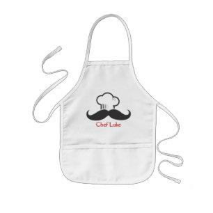 Delantal Infantil Chef Kids Mustache Apron
