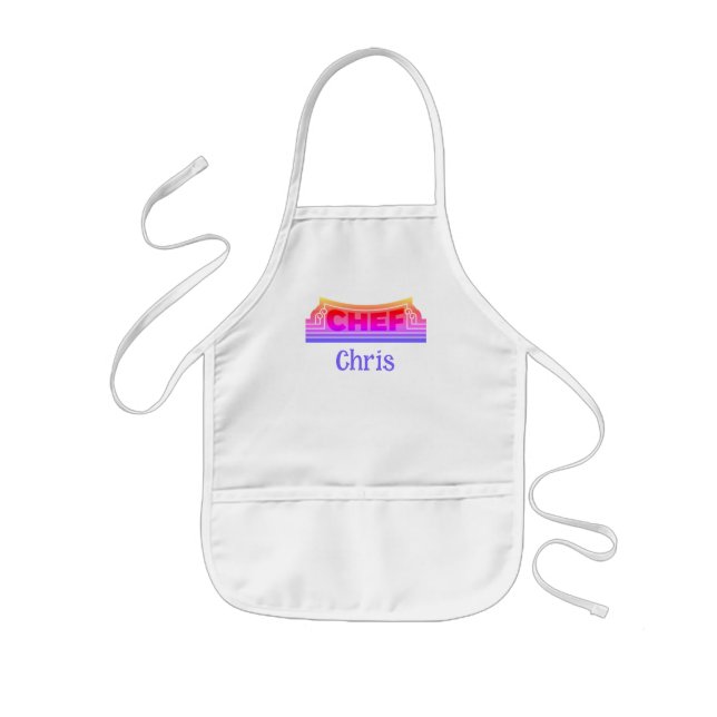 Delantal Infantil Chef Niño o Niña (Frente)