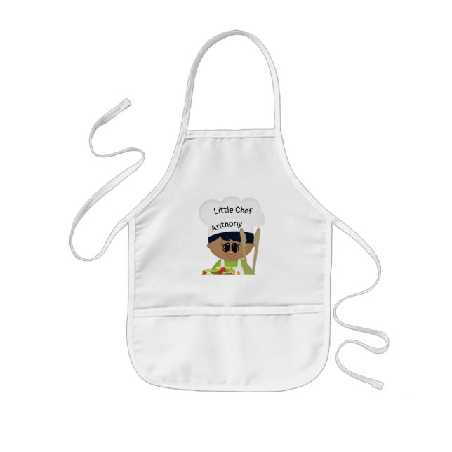 Delantal Infantil Chef Niño Personalizado (Frente)