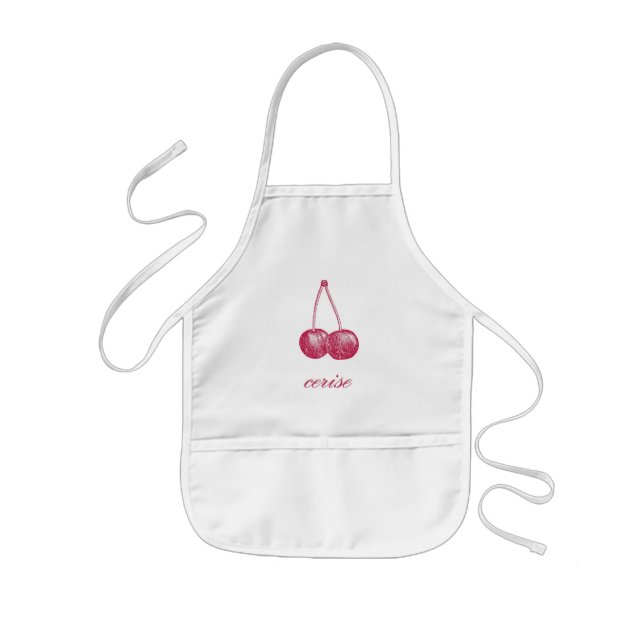 Delantal Infantil Cherry (Cerise) Kids Apron (Frente)