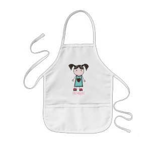Delantal Infantil Chica de cocinar lindo