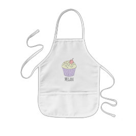 Delantal Infantil Chicas Guay Pastel rosa Muffin Baker