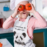 Delantal Infantil Cita Romántica Moderna Con Panda Blanco Y Negro<br><div class="desc">Cita Romántica Moderna Con Panda Blanco Y Negro</div>