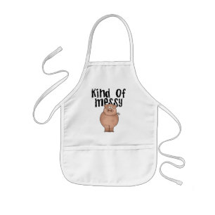 Delantal Infantil Clase del cerdo de camisetas y de regalos sucios