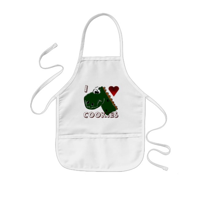 Delantal Infantil Cocina con dinosaurios (Frente)